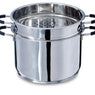Lot marmite haute inox Rapid Cook avec couvercle et élément vapeur 26 cm 8,5 L Mathon - Mathon - 3