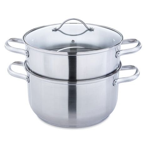 Cuiseur vapeur inox 26 cm 1 panier Mathon - Mathon - 2