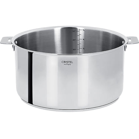 Faitout inox Casteline sans manche 24 cm Cristel - Mathon - 1