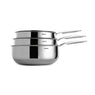 Lot 3 casseroles inox Castel