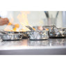 Lot 3 casseroles inox Castel