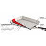 Grill carré tout inox Excell
