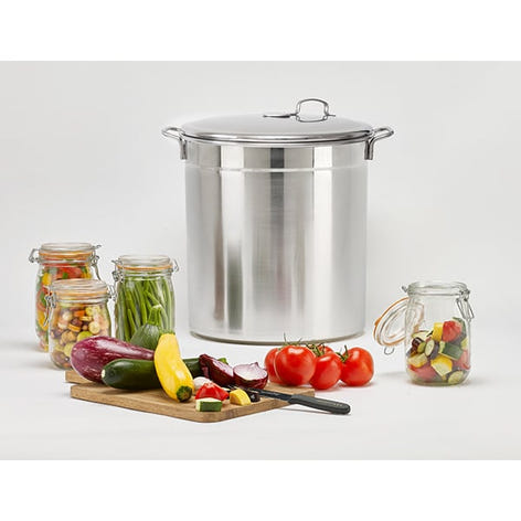 Lot bouilleur en inox 12 bocaux 37 L Guillouard et thermomètre digital à déclenchement automatique avec tige inox 25 cm Nogent - Mathon - 2