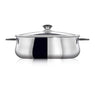 Faitout ovale Superchef 30 cm avec couvercle en verre et grille  Inoxriv - Mathon - 1