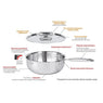 Faitout inox avec couvercle Castel