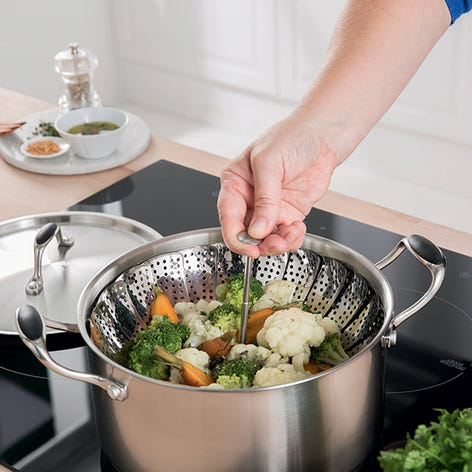 Panier vapeur inox marguerite pliable 28 cm Mathon - Mathon - 2