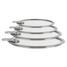 Set 4 couvercles plats en verre Strate 14, 16, 18 et 20 cm Cristel - Mathon - 2
