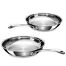 Lot 2 poêles tout inox Chef 20 et 26 cm Beka - Mathon - 1