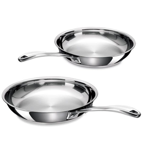 Lot 2 poêles tout inox Chef 20 et 26 cm Beka - Mathon - 1