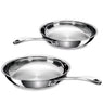 Lot 2 poêles tout inox Chef 24 et 28 cm Beka - Mathon - 1