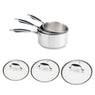 Lot 3 casseroles inox Excell