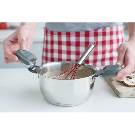 Lot 4 casseroles Select avec une poignée et 2 anses gris Beka - Mathon - 2