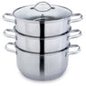 Lot cuiseur vapeur inox 26 cm 2 paniers Mathon - Mathon - 1
