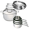 Batterie de cuisine 8 pièces tout inox Chef Beka - Mathon - 1