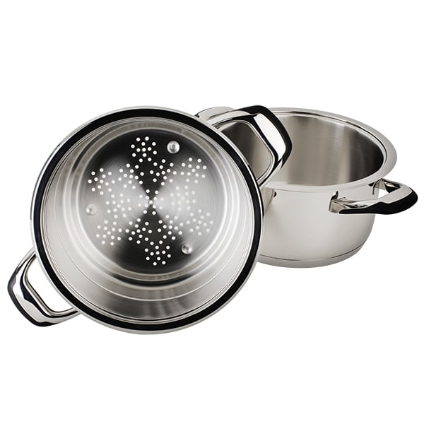 Lot faitout basse température et insert cuit vapeur 24cm Ecovitam - Mathon - 5