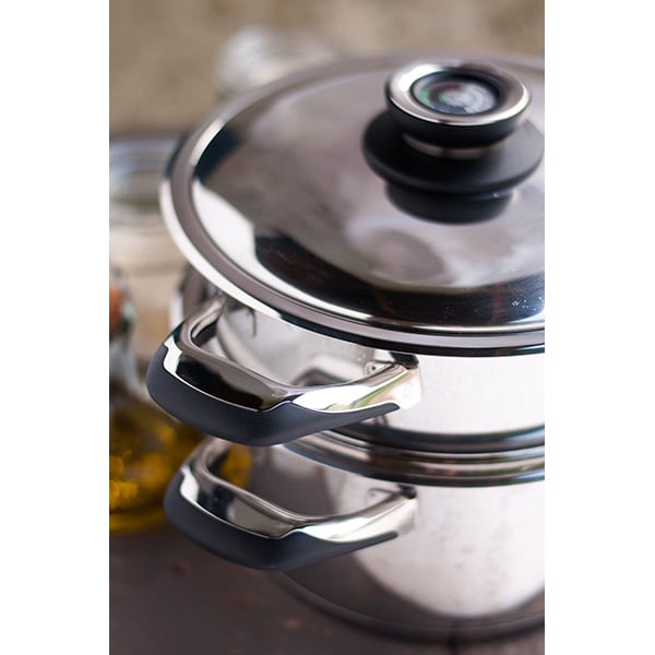 Lot faitout basse température et insert cuit vapeur 20cm Ecovitam - Mathon - 2
