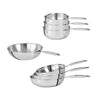Batterie de cuisine 7 pièces tout inox Castel’Pro Cristel - Mathon - 1