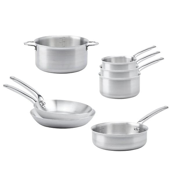 Batterie de cuisine 7 pièces tout inox Alchimy De Buyer - Mathon - 1