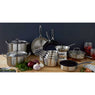 Lot 3 poêles inox antiadhérentes Excell