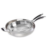 Lot de 2 poêles tout inox 20 et 32 cm Excell