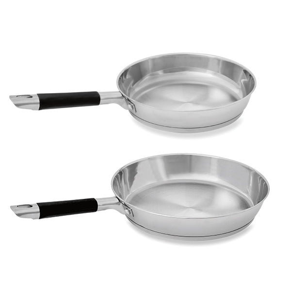 Lot 2 poêles tout inox Rapid Cook 24 et 28 cm Mathon - Mathon - 2