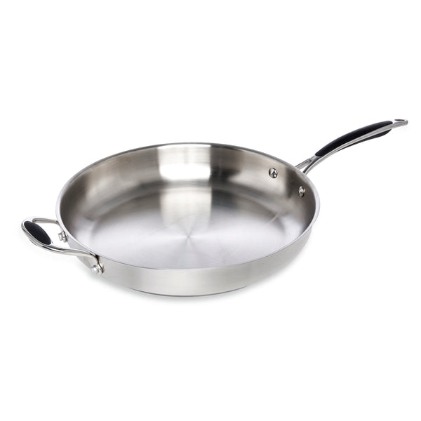 Lot de 4 poêles tout inox 20, 24, 28 et 32 cm Excell