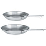 Lot 2 poêles tout inox 1826 24 et 28 cm Cristel - Mathon - 1