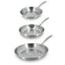 Lot 3 poêles tout inox Triply 20, 24 et 28 cm  Menastyl - Mathon - 1