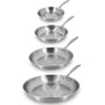 Lot 4 poêles tout inox Triply 20, 24, 28 et 32 cm  Menastyl - Mathon - 1