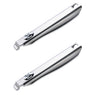 Lot 2 manches amovibles tout inox Clips