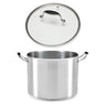 Lot marmite inox Excell’Inox 28 cm et couvercle en verre Mathon - Mathon - 1