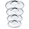 Set 4 couvercles en verre Rapid Cook 14, 16, 18 et 20 cm Mathon - Mathon