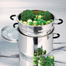 Lot marmite haute inox Rapid Cook avec couvercle et élément vapeur 26 cm 8,5 L Mathon - Mathon - 2