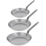 Lot 3 poêles acier Minéral B 20, 24 et 28 cm De Buyer - Mathon - 1