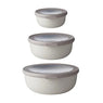 Lot de 3 bols Cirqula Nordic white 350ml, 750ml, 1250ml Mepal - Mathon - 1