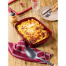 Plat à four rectangulaire en verre borosilicate avec couvercle Grenat 1,6L Pebbly - Mathon - 4