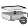 Plat à four Inox extra profond avec couvercle Duplex Inoxriv - Mathon - 1