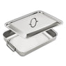 Plat à four en inox avec couvercle 35 x 27 cm Inoxriv - Mathon - 1