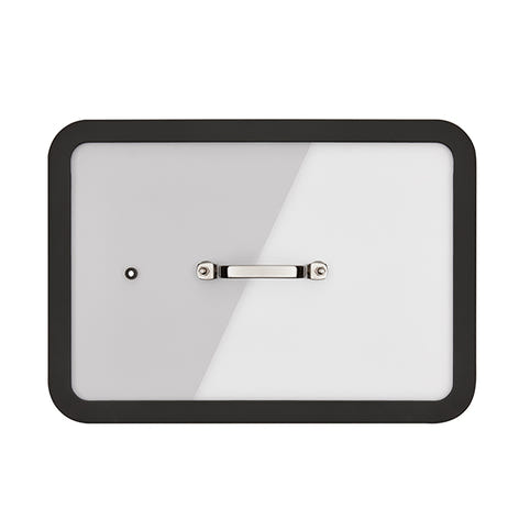 Plat à four en inox avec couvercle transparent 36 x 25 cm Inoxriv - Mathon - 2