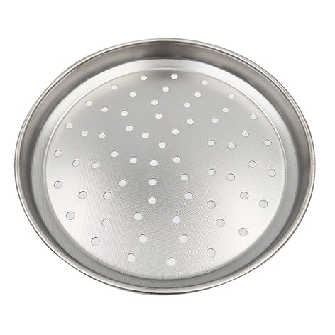 Plaque à pizza perforée inox 28 cm  Steel Pan - Mathon - 1