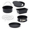 Lot de 5 moules et 1 grille pour friteuse à air chaud  Patisse - Mathon - 1