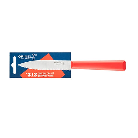 Couteau Cranté N°313 Essentiels+ Rouge 10 cm inox Opinel - Mathon - 2