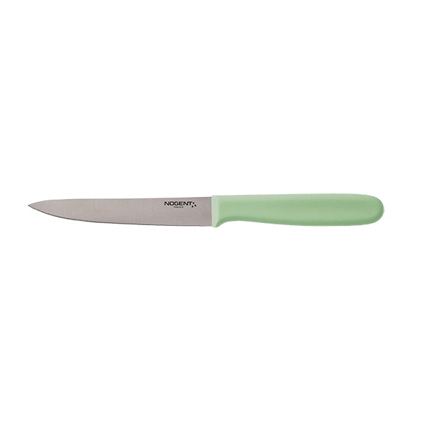 Couteau tomate lame crantée 11 cm céladon Daily Nogent - Mathon