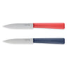 Lot de 2 couteaux d’office N°312 Essentiels + bleu et rouge 10 cm inox Opinel - Mathon - 1