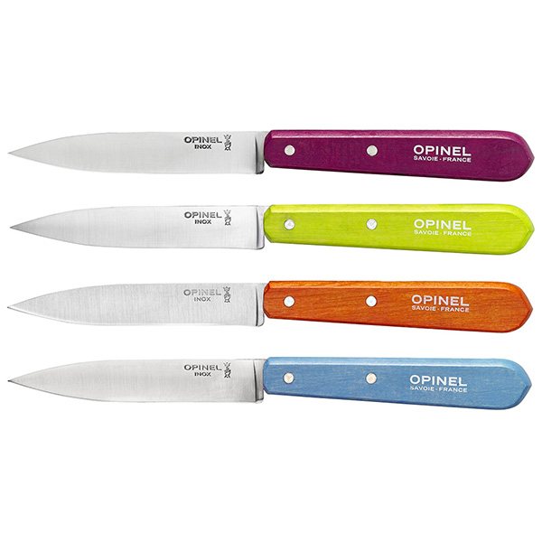 Coffret 4 couteaux office N°112 lame inox 10 cm 4 coloris - Mathon - 3