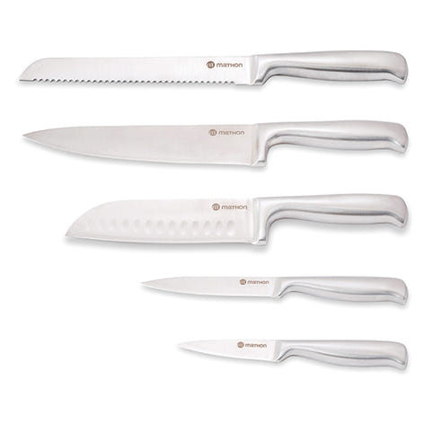 Set de 5 couteaux de cuisine en inox Mathon - Mathon - 1