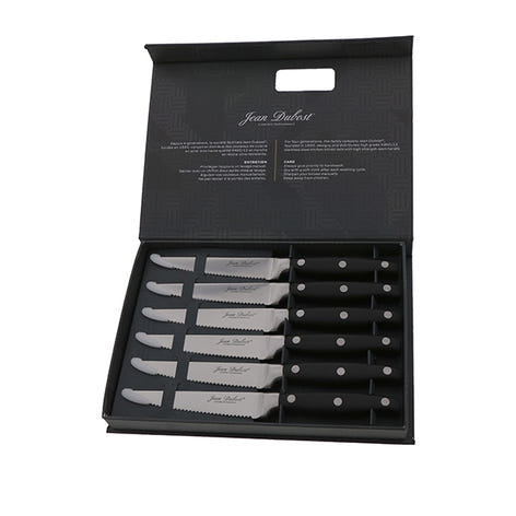Coffret 6 couteaux à steak Massif lame inox micro dentée Jean Dubost - Mathon - 2