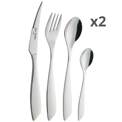 Lot de 2 ménagères 24 pièces Slim Jean Dubost - Mathon