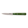 Couteau d’office lame crantée 9 cm bois kaki Iconic Nogent - Mathon