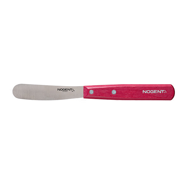 Couteau tartineur 8 cm bois de charme framboise Iconic Nogent - Mathon
